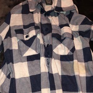Womens blue flannel